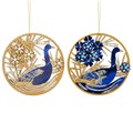Blue or Gold Wood Goose Disc; 2 assorted