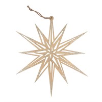 Gold Wood Fretwork Bethlehem Star, Large