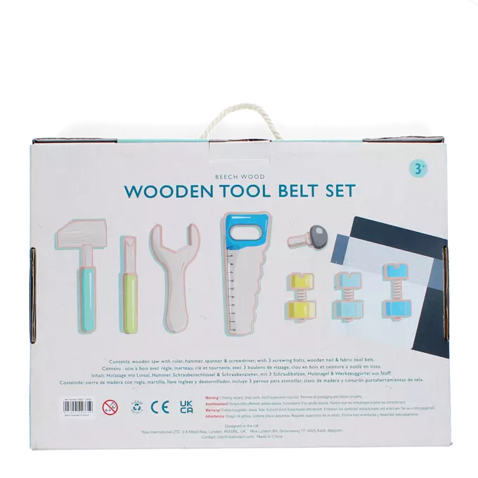 Wooden Tools and Tool Belt Playset