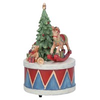 Resin Drum with Toys Music Box