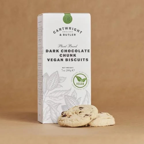 Vegan Dark Chocolate Chunk Biscuits