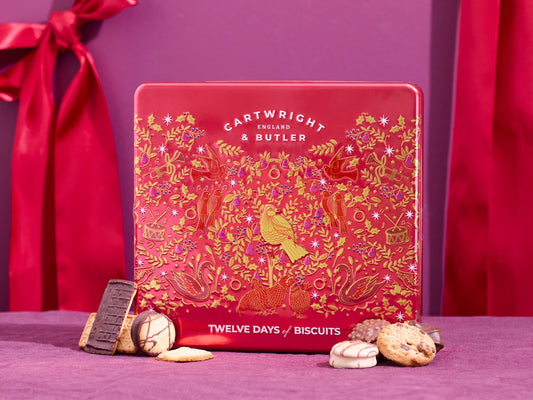 Cartwright & Butler 12 Days of Christmas Chocolate Biscuits Assortment Tin 200g