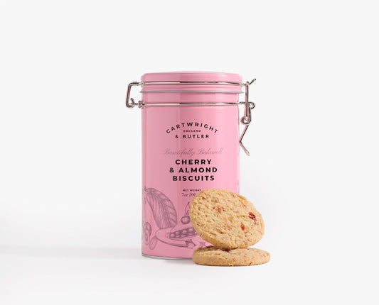 Cartwright & Butler Cherry & Almond Biscuits in Tin