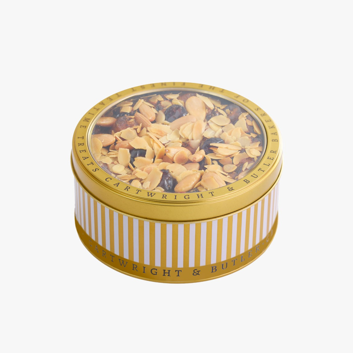 Cartwright & Butler Cherry & Almond Decorated Round Fruit Cake
