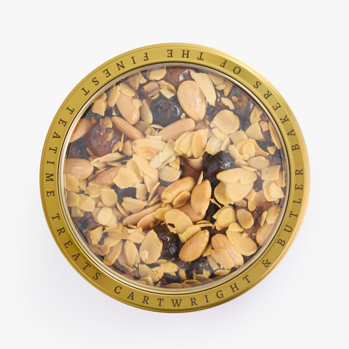 Cartwright & Butler Cherry & Almond Decorated Round Fruit Cake