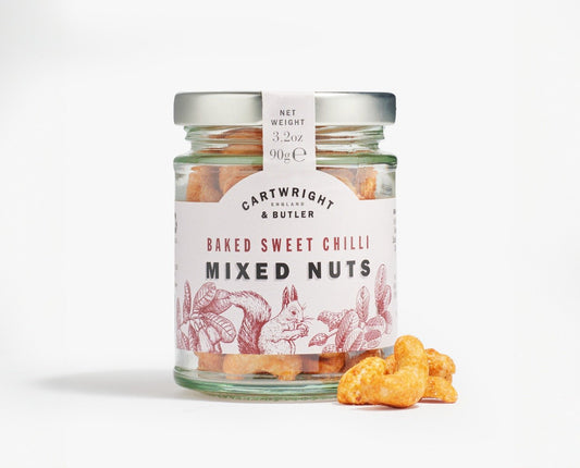 Cartwright & Butler Baked Sweet Chilli Peanuts and Cashews in Jar