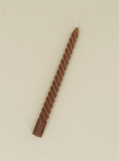 Brown Twist Taper Candle