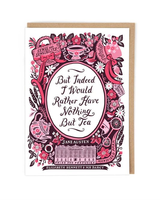 Jane Austen Tea Quote Card
