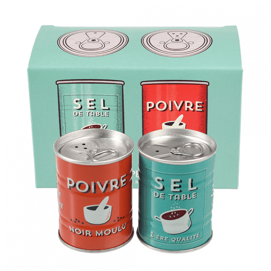 Sel & Poivre Tin Salt & Pepper Shakers