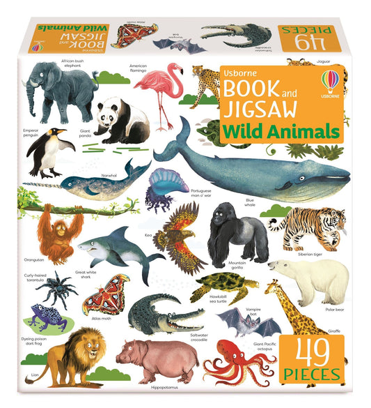 Book & Jigsaw - Wild Animals