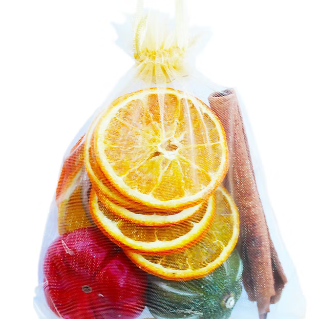 Potpourri Organza Fruit Bag - White