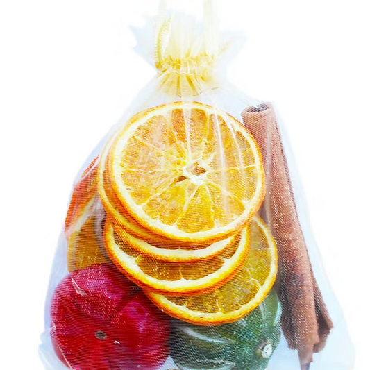 Potpourri Organza Fruit Bag - White