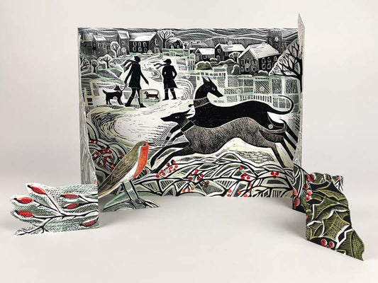 Whippet Wonderland Freestanding Advent Calendar