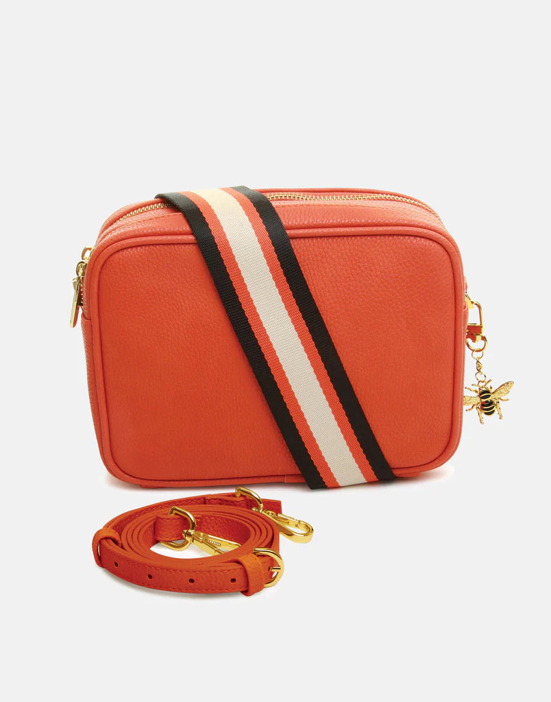 Orange Soho duel compartment camera cross body bag - Alice Wheeler