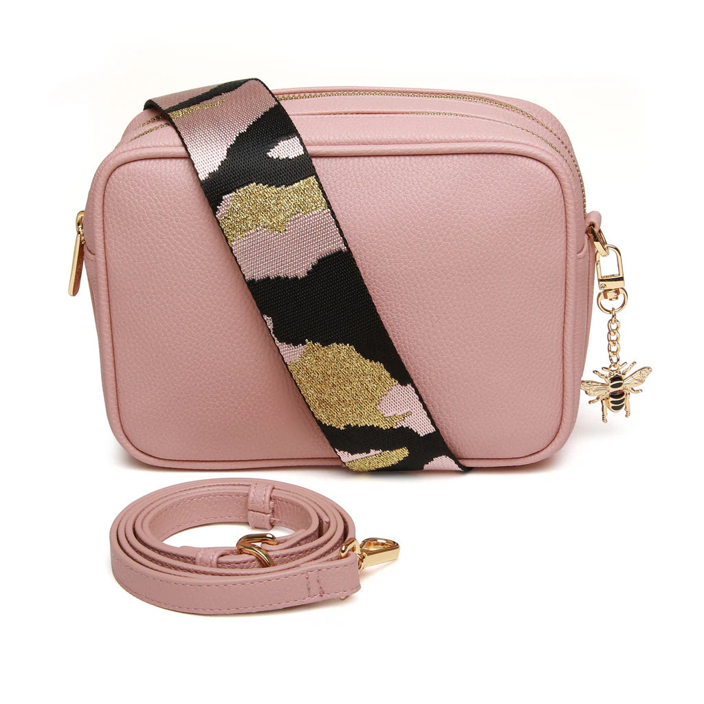 Pink Soho duel compartment camera cross body bag - Alice Wheeler