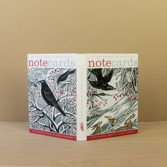 Hares in Conversation & Blackbird and Berries Christmas Notecards