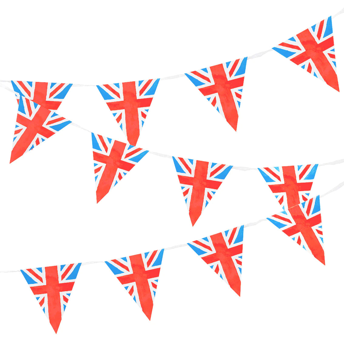 Union Flag Paper Bunting - 3 meters