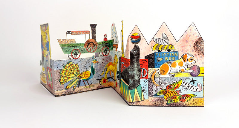 Fold Out Card - Tin Toys - Cats