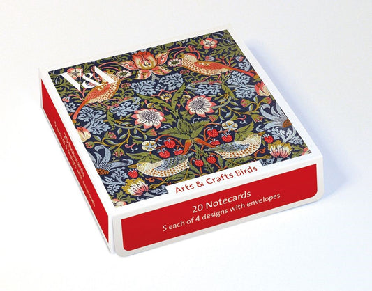 Arts And Crafts Birds - Box 20 Notecards