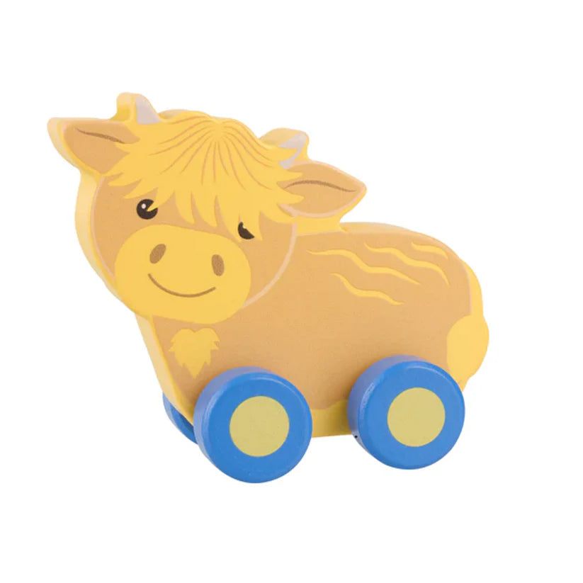 First Push Toy - Highland Cow