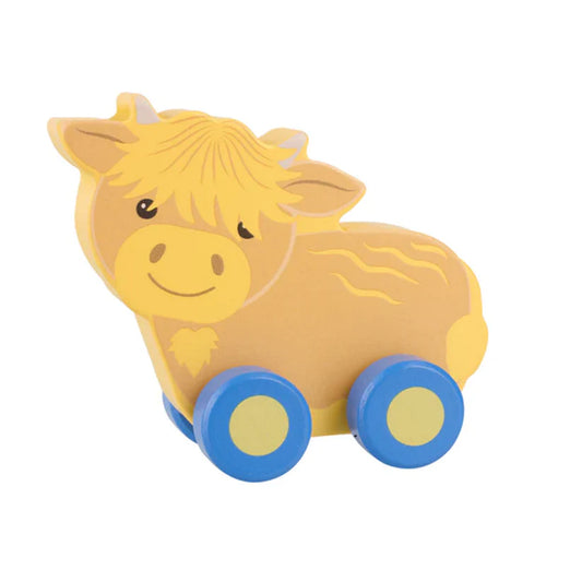 First Push Toy - Highland Cow