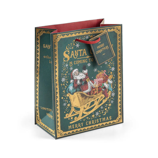 Storybook Santa Claus Medium Gift Bag