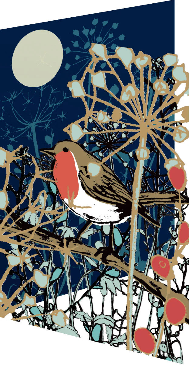 Winter's Tale Robin Lasercut Card Christmas