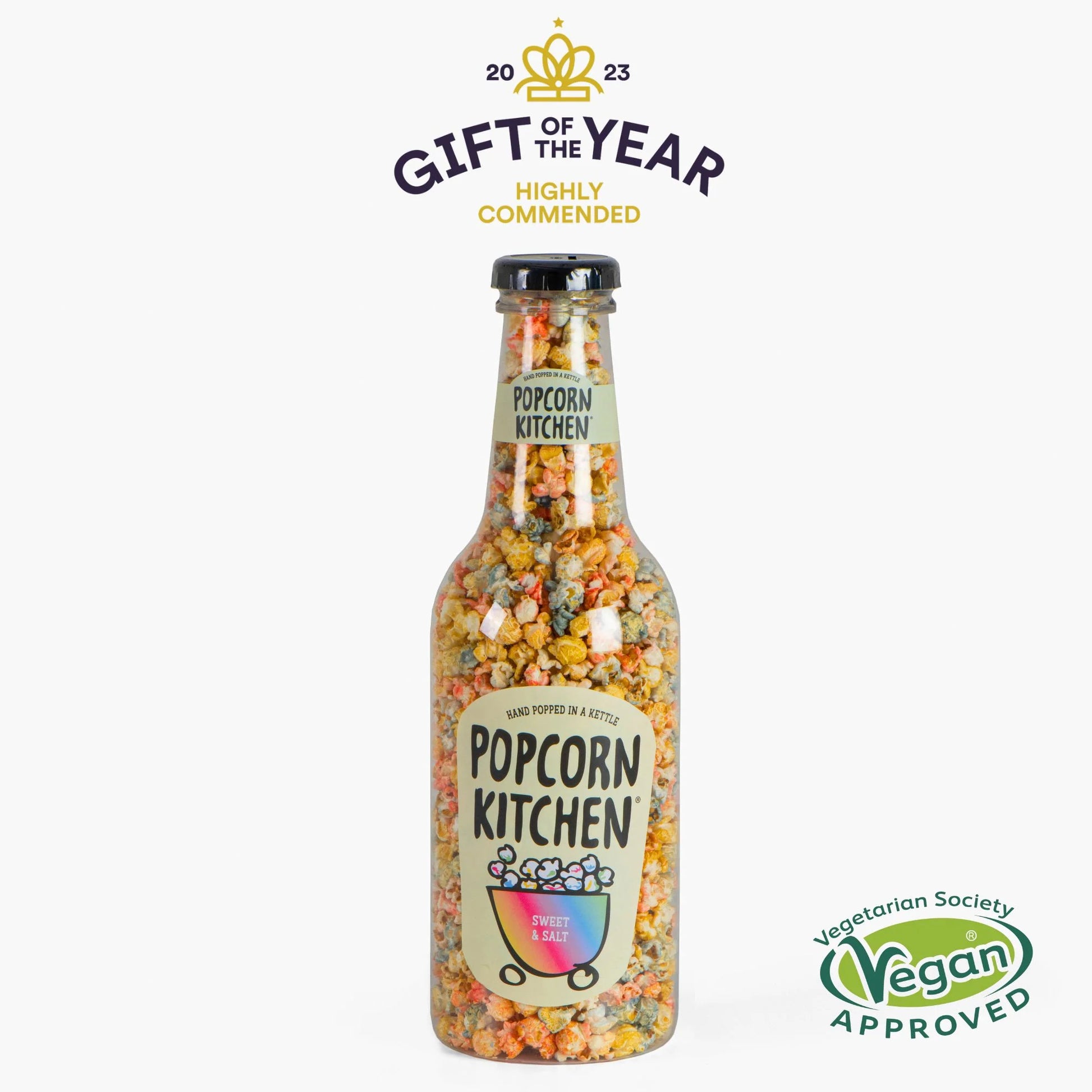 Giant Popcorn Bottle Sweet & Salt Rainbow Harewood House