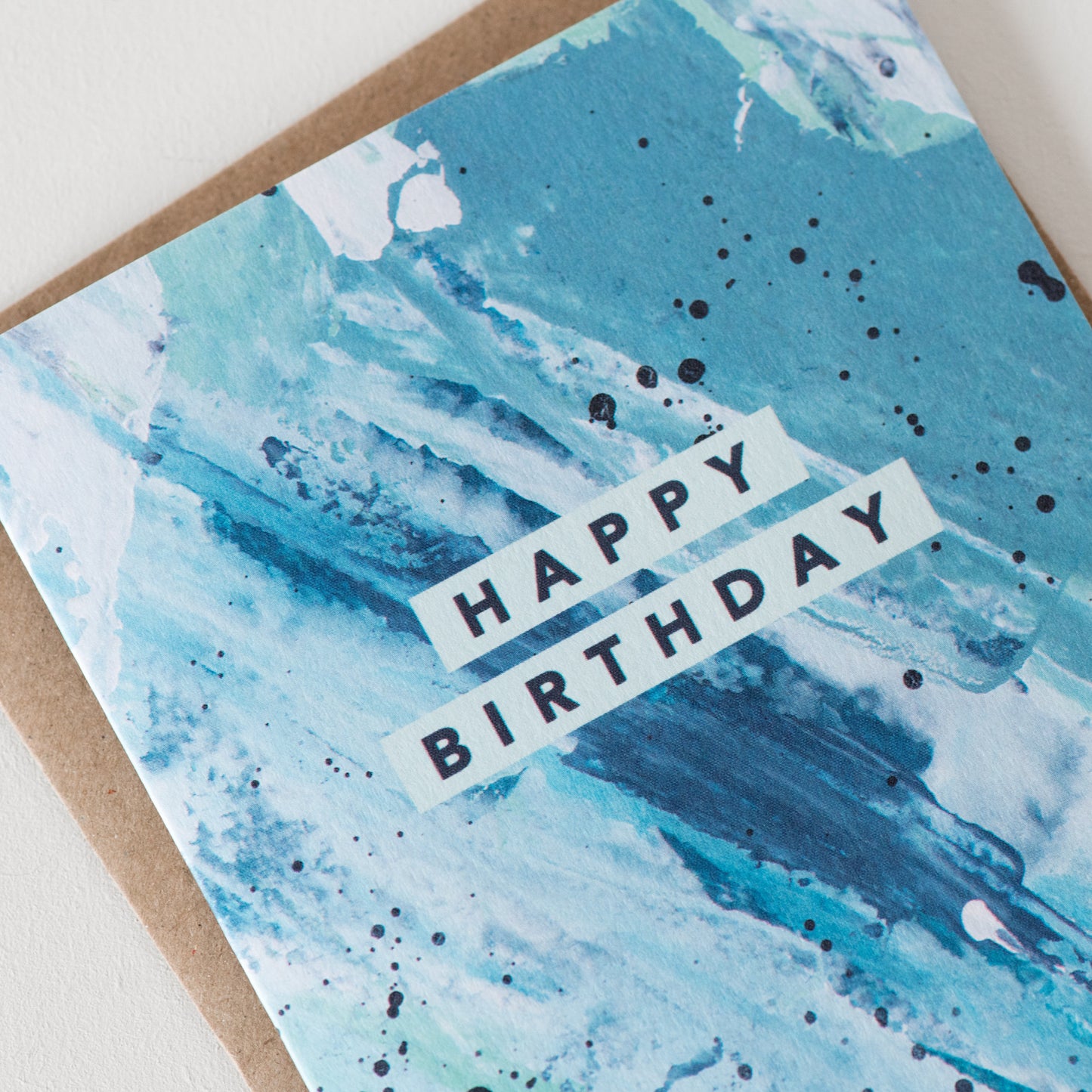 Happy Birthday Blue Wash - Joy Jen Studio