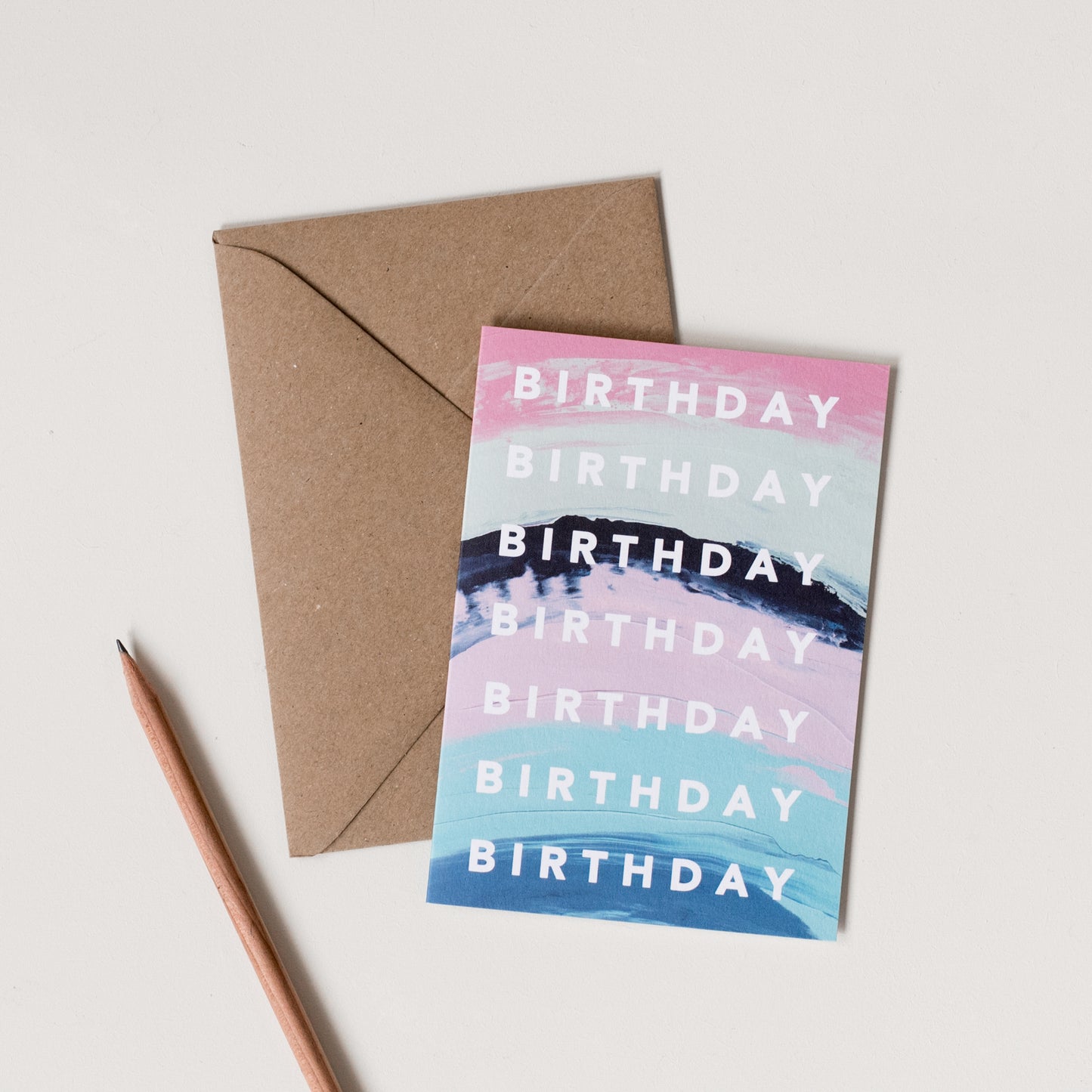 Happy Birthday Rainbow Wash - Joy Jen Studio