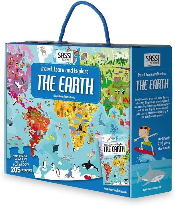 Travel Learn Explore: The Earth (Book & Jigsaw)