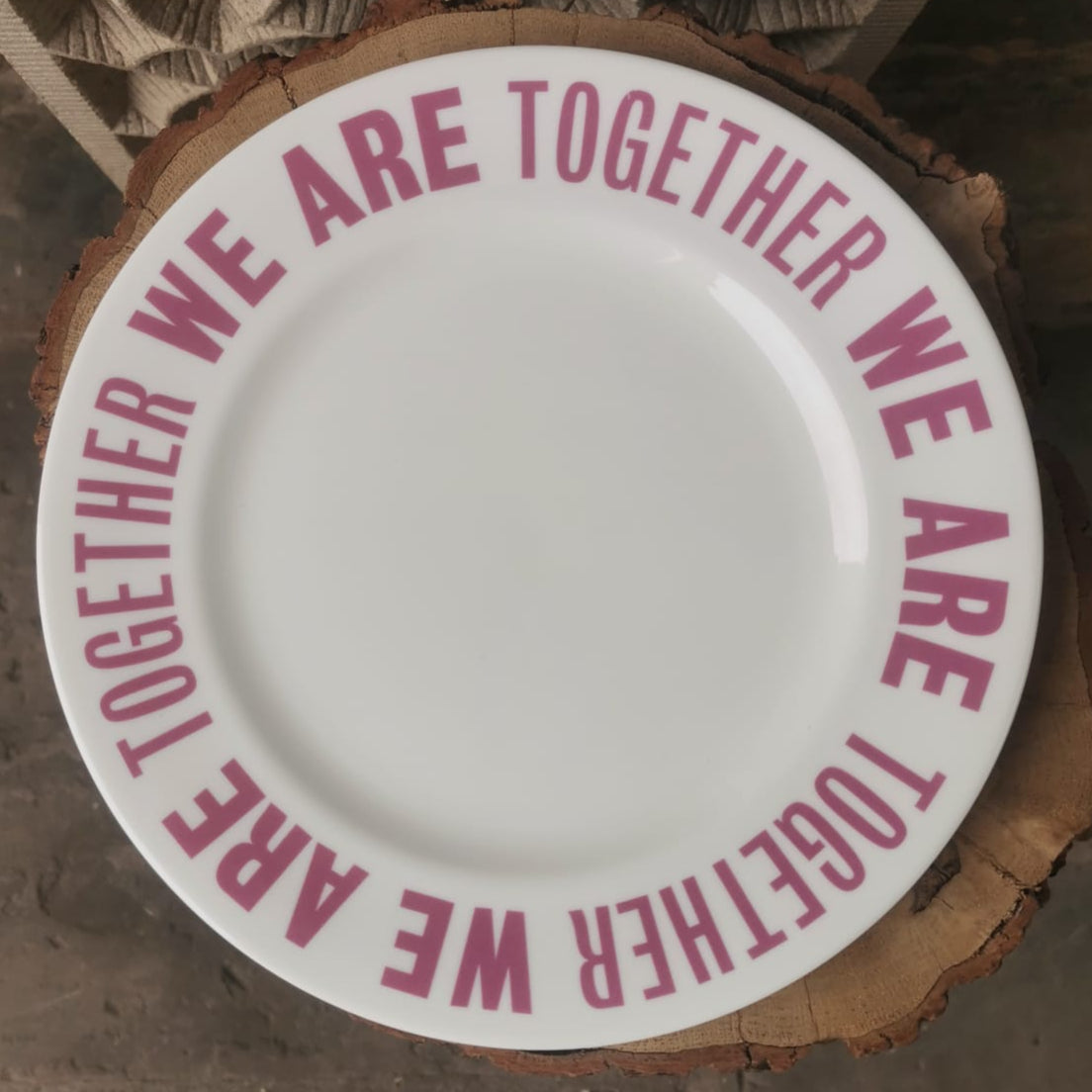 1882 Ltd/ Anthony Burrill 'Together We Are' - Plate - Harewood Edition