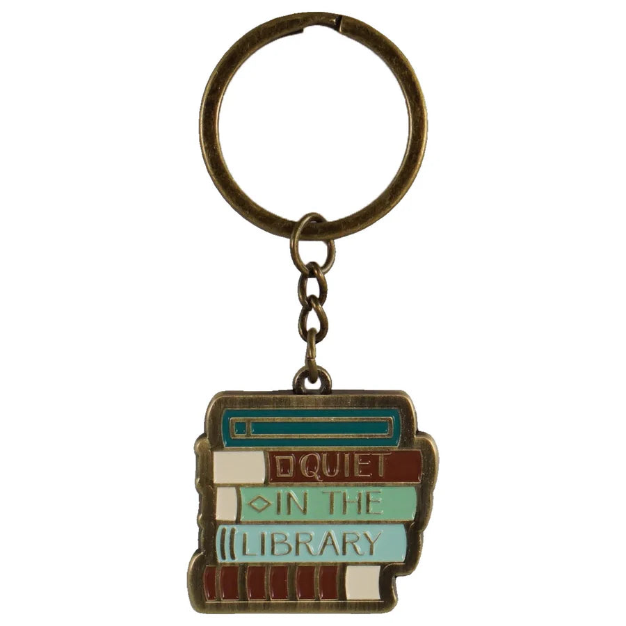 Key Rings Reading Quiet in the Library Metal Keyring – Harewood House