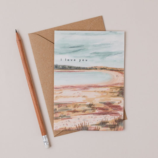I Love You Scottish Beach - Joy Jen Studio