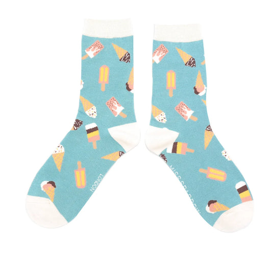 Ice Creams Socks, Duck Egg