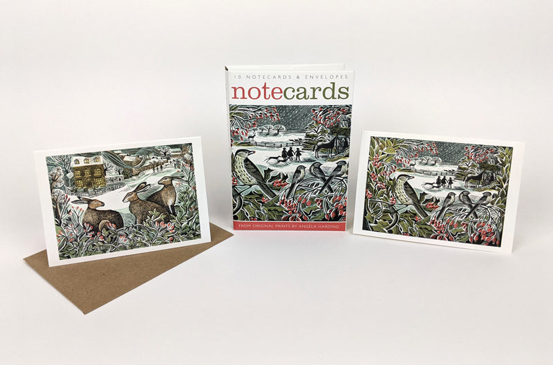 Holly Hedge & We Three Hares Notecard Pack
