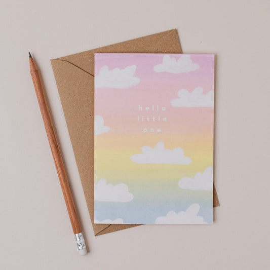 Hello Little One Rainbow Clouds - Joy Jen Studio