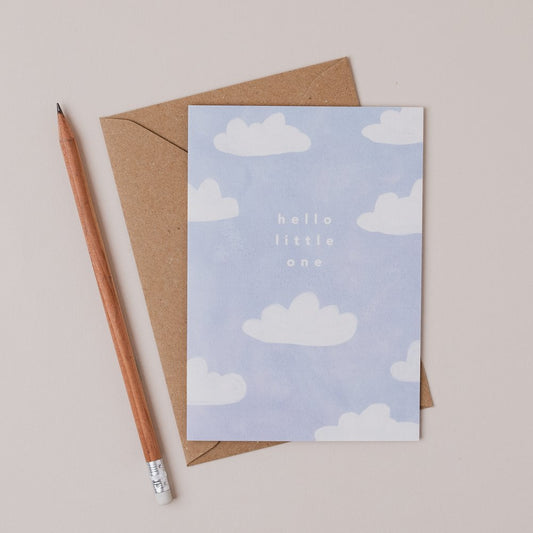 Hello Little One Blue Clouds  - Joy Jen Studio