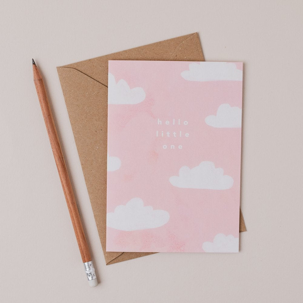 Hello Little One Pink Clouds  - Joy Jen Studio