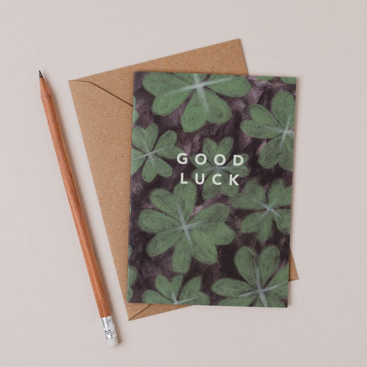 Good Luck Four Leaf Clover  - Joy Jen Studio