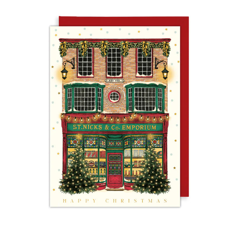 St Nicks Emporium Penny Lane Xmas Card