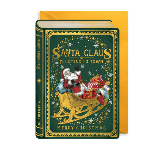 Santa Claus Storybook Christmas Card