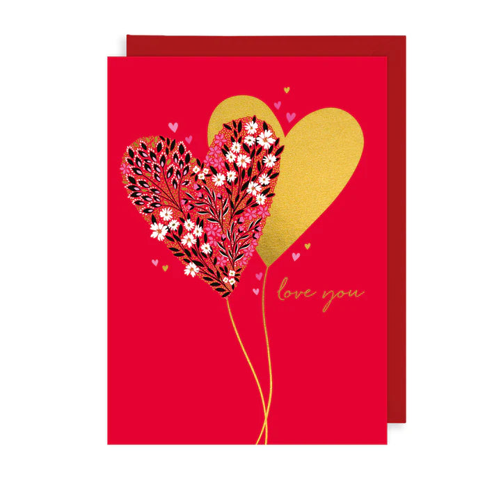 Golden Valentine's Day card - SAMV24A