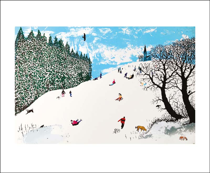 Snow on the Hill Card