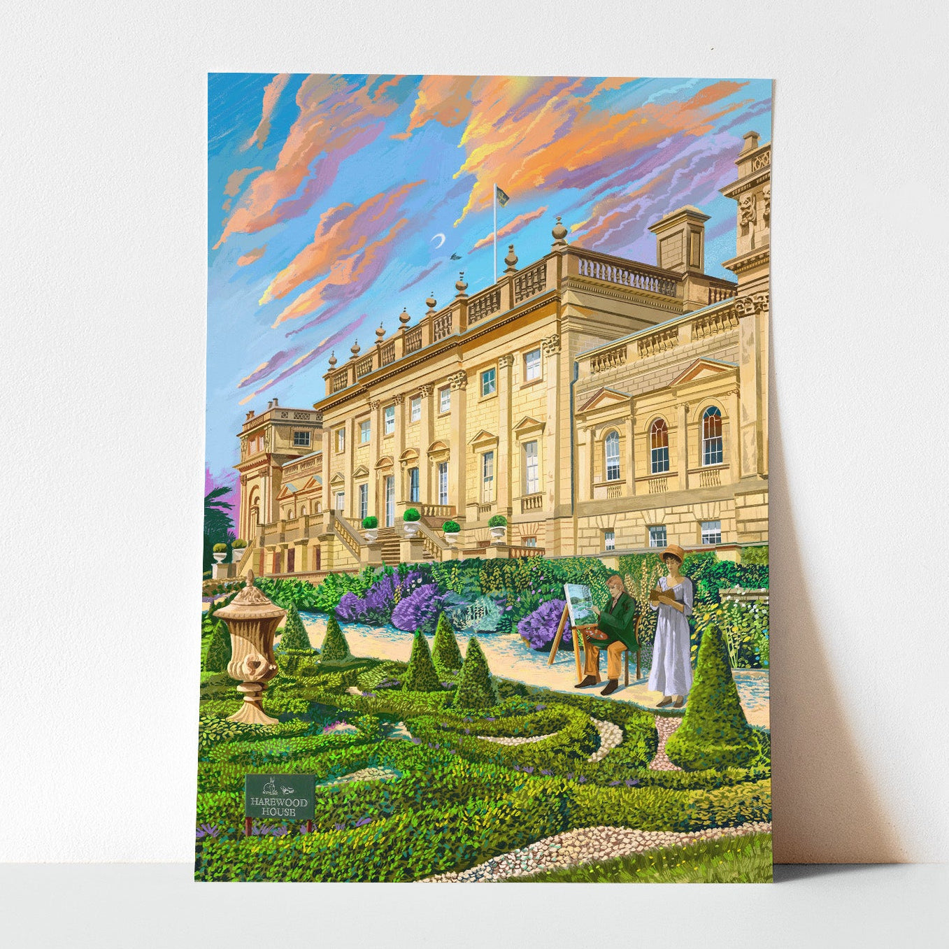 Harewood South Façade A3 Print - Zac Rosso