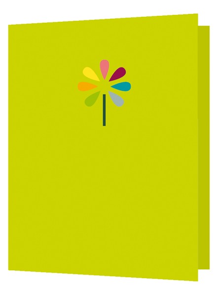 Rainbow Flower Mini Card