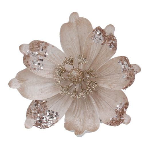 Cream Fabric/Gold Sequin Magnolia Pick Harewood House