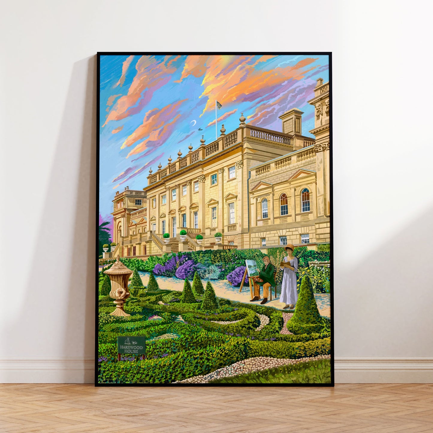 Harewood South Façade A3 Print - Zac Rosso