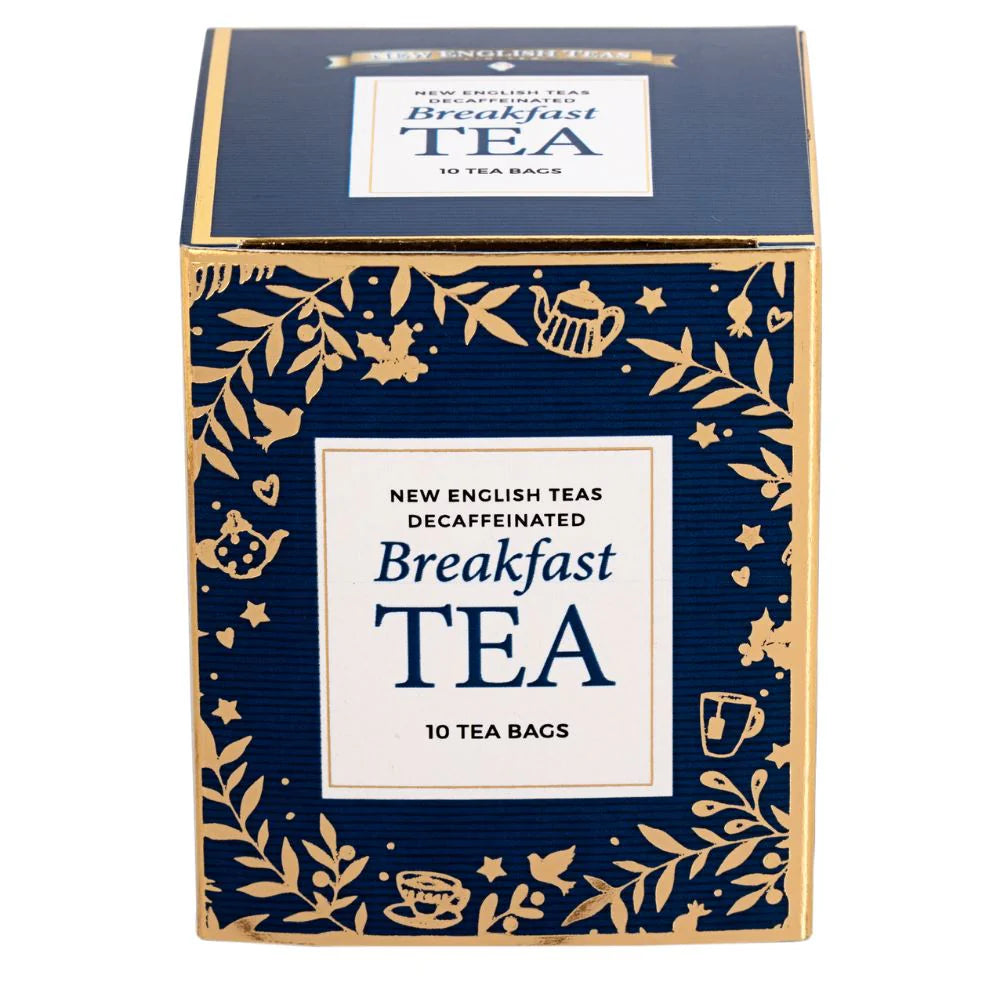 Decaffeinated Breakfast Tea Mini Gift Box - 10 Bags - Navy Blue