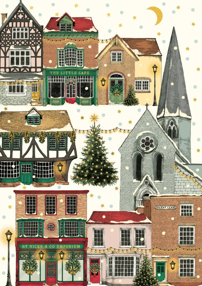 Village Street Penny Lane Xmas card